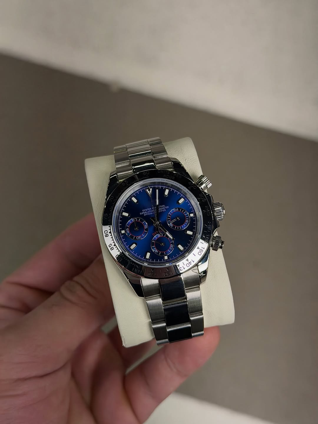 Chronograph Track Dial Blue