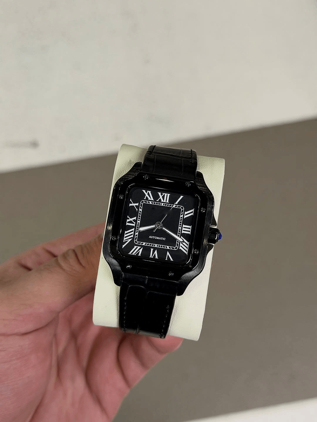 Square Batman Leather Strap