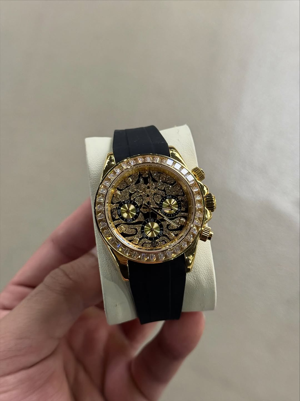 Chronograph Tiger Gold Diamond Flex