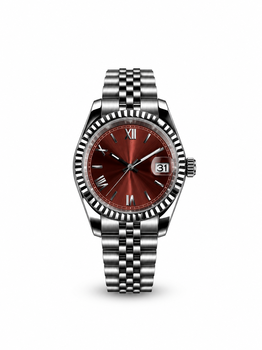 Classic Date Chocolate Roman Dial