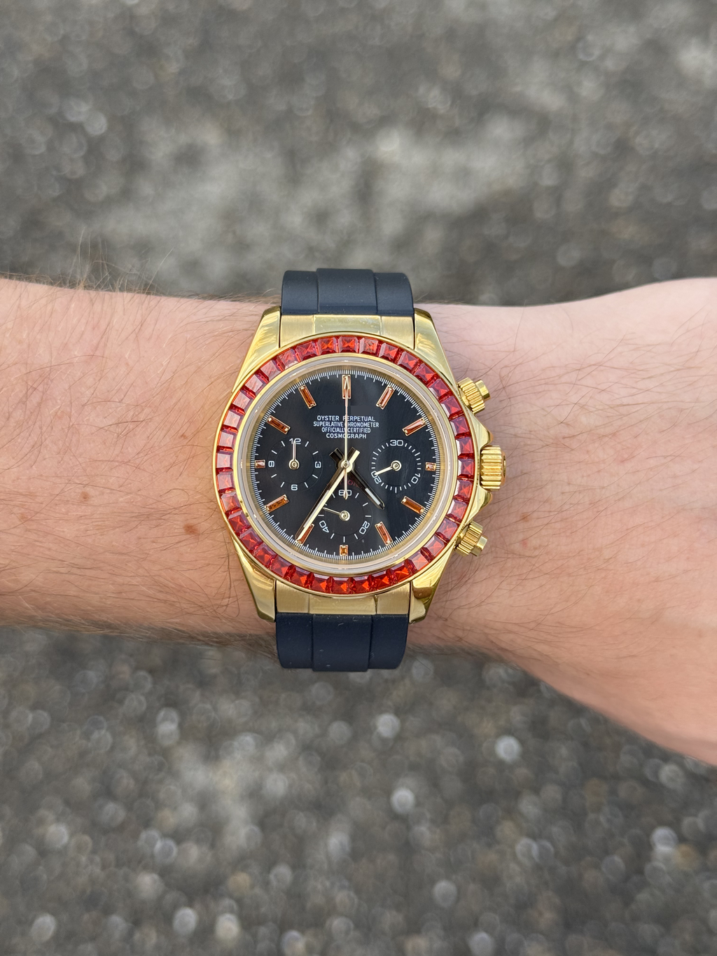 Chronograph Orange Saphir Flex