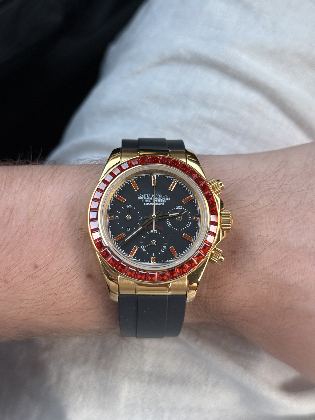Chronograph Orange Saphir Flex