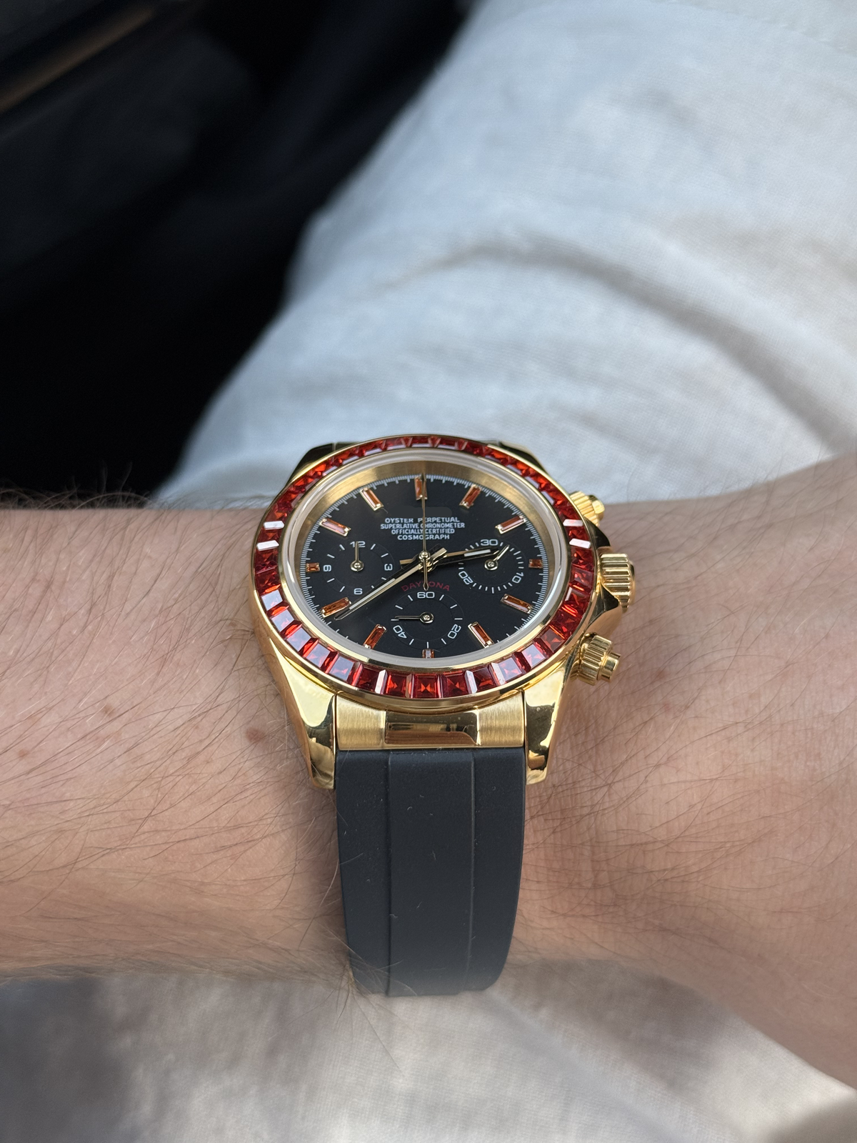 Chronograph Orange Saphir Flex