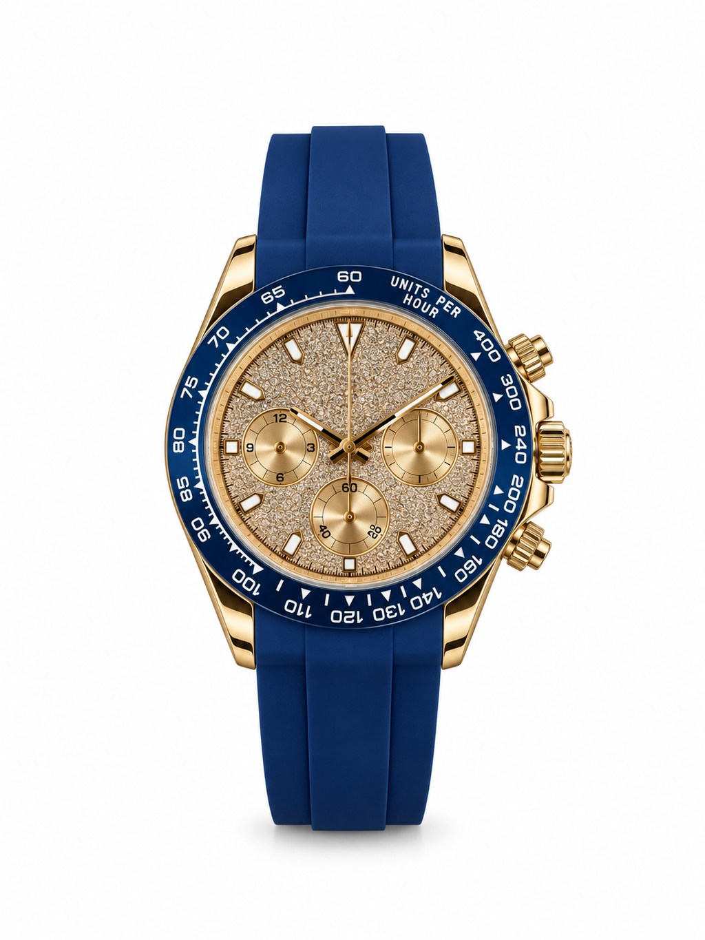 Chronograph Bleu Diamant Flex