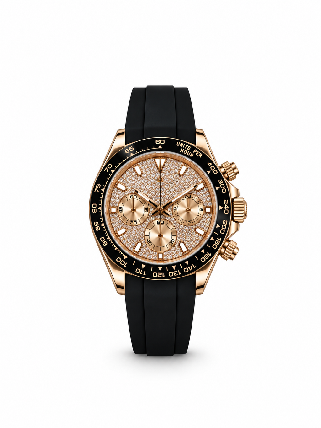 Chronograph Noir Diamant Flex