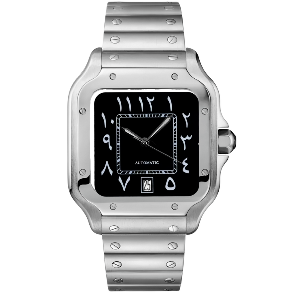 Square Black Arabic Dial